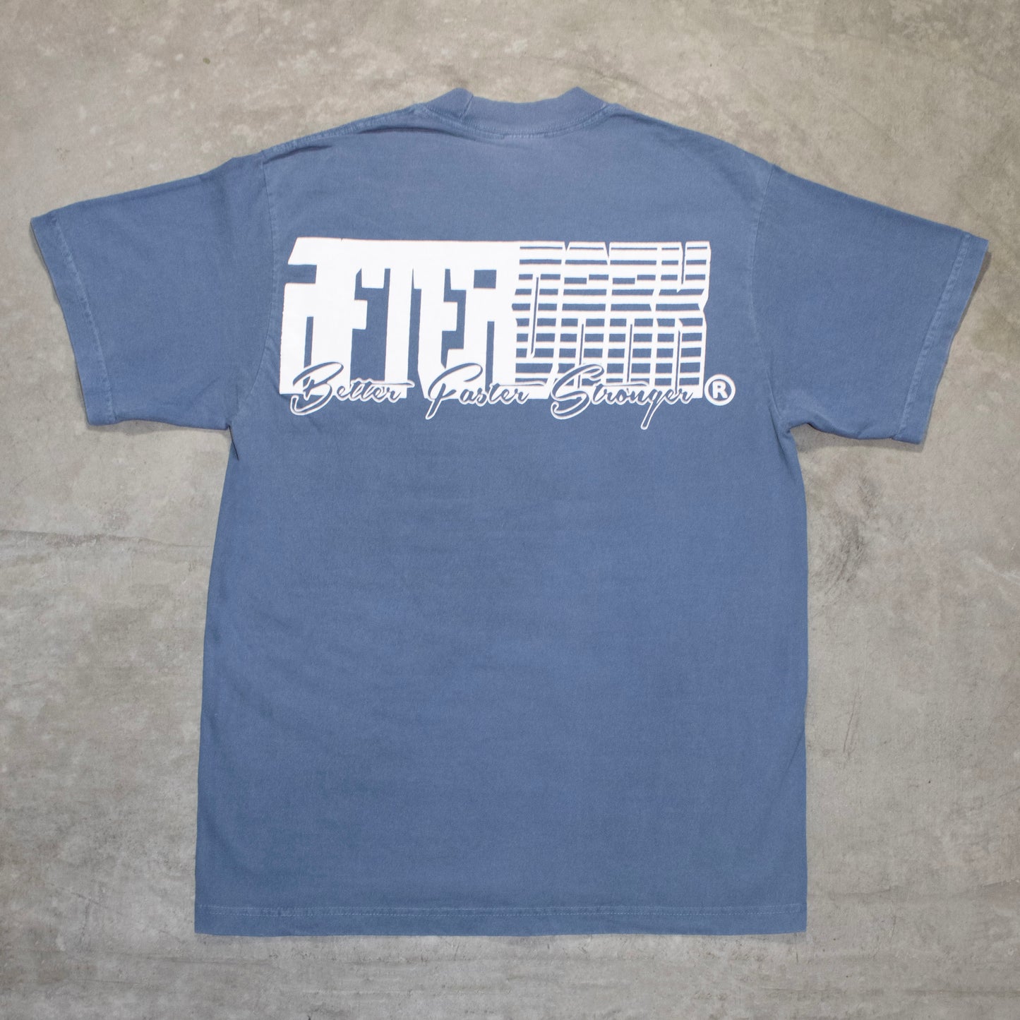 BETTER, FASTER, STRONGER - BLUE TEE