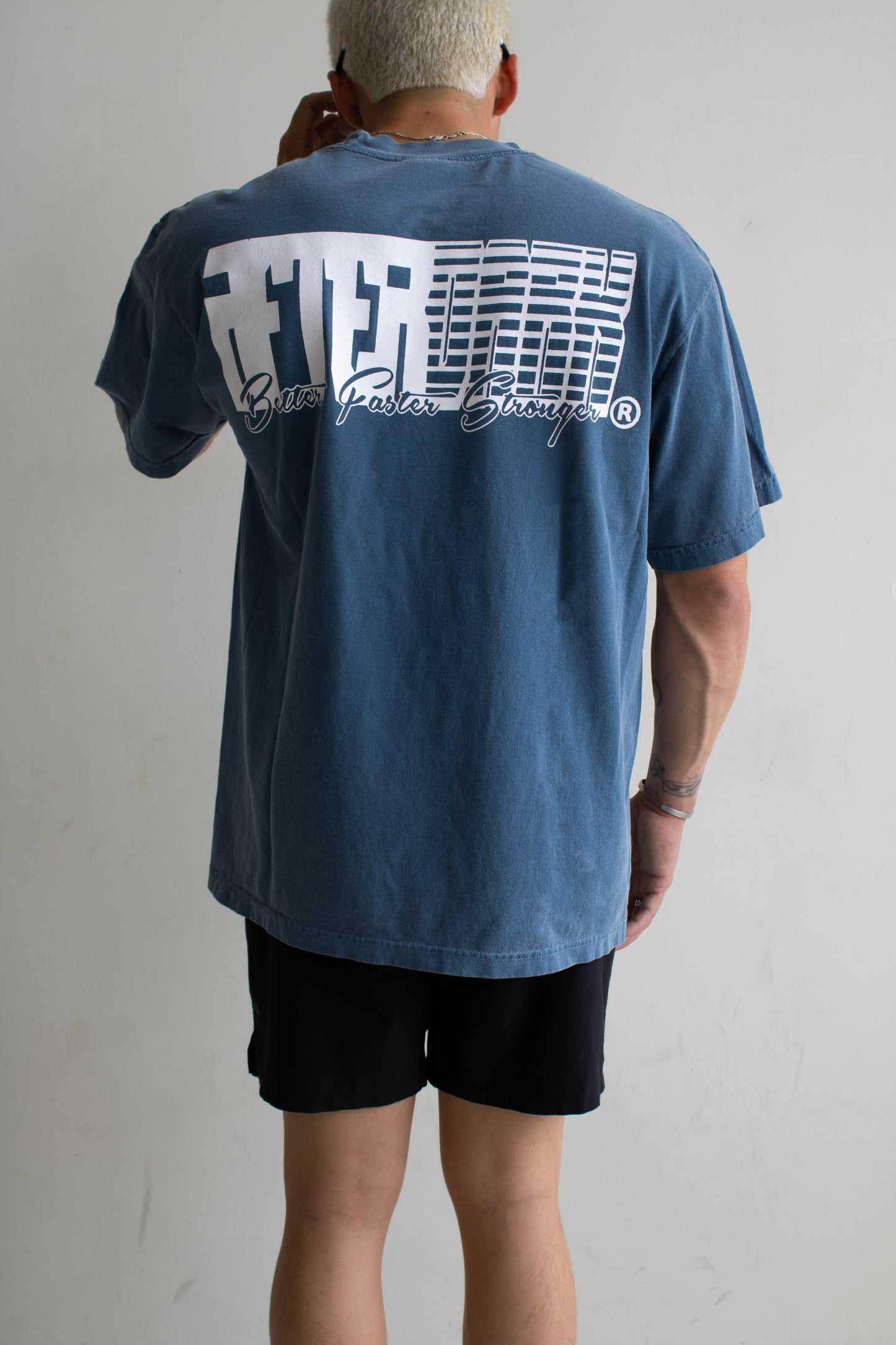 BETTER, FASTER, STRONGER - BLUE TEE